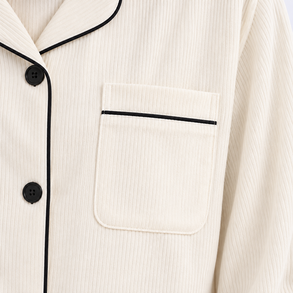 Pyjama long femme avec chemise et pantalon
