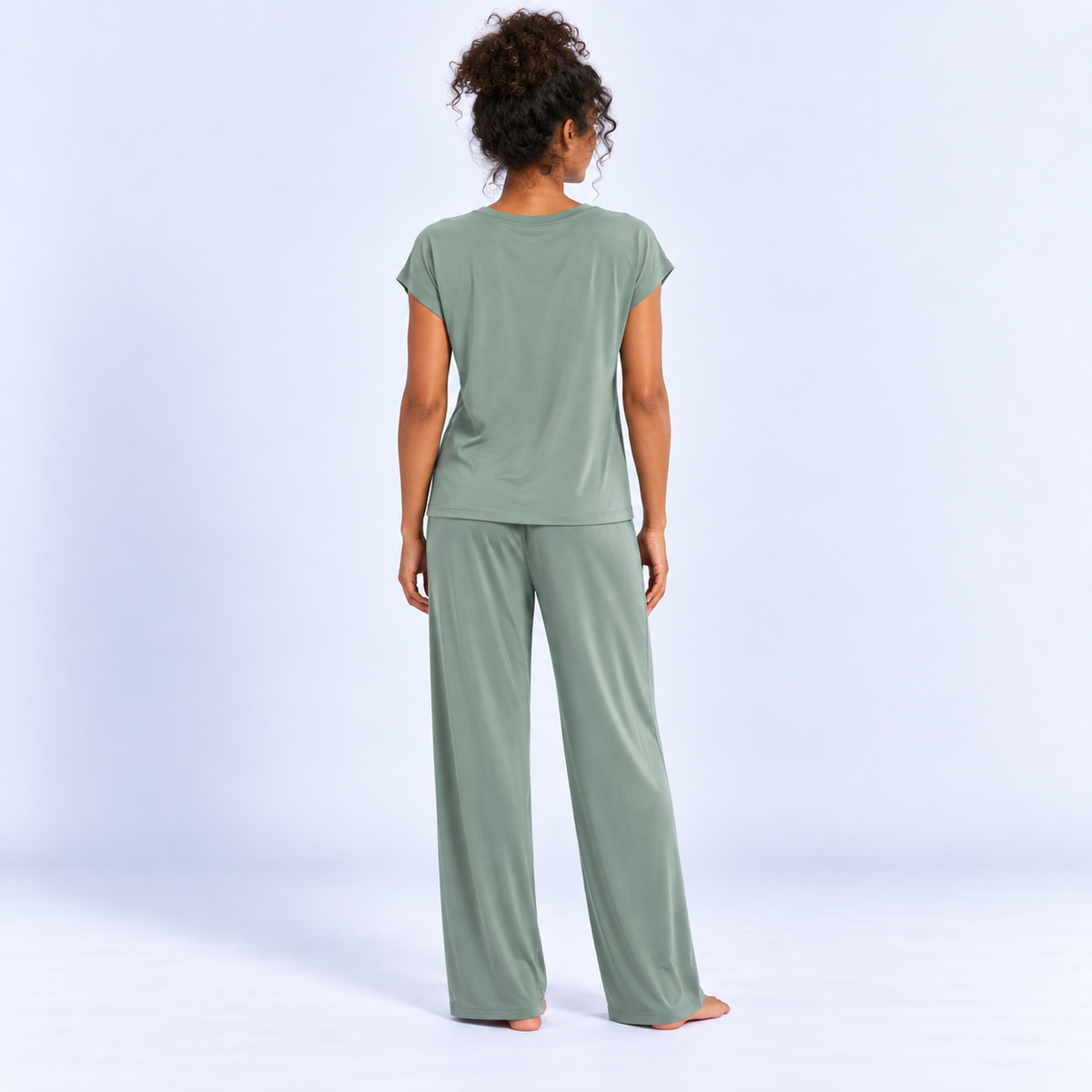 Pyjama femme en modal avec pantalon large
