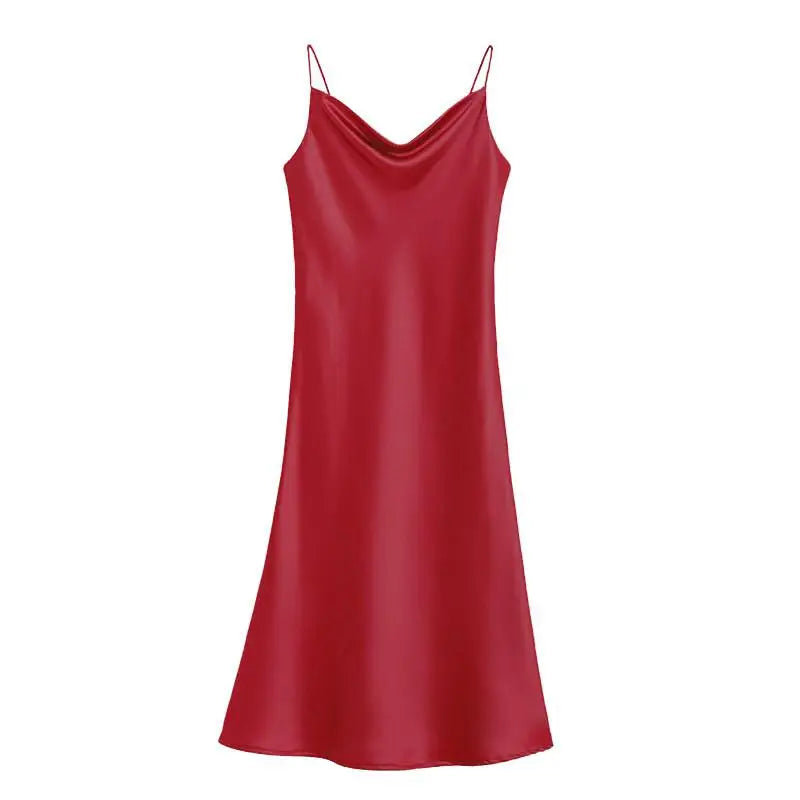 Peignoir femme satiné long à nouer