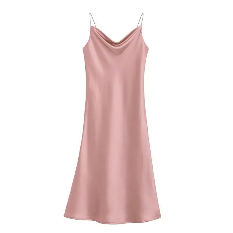Peignoir femme satiné long à nouer