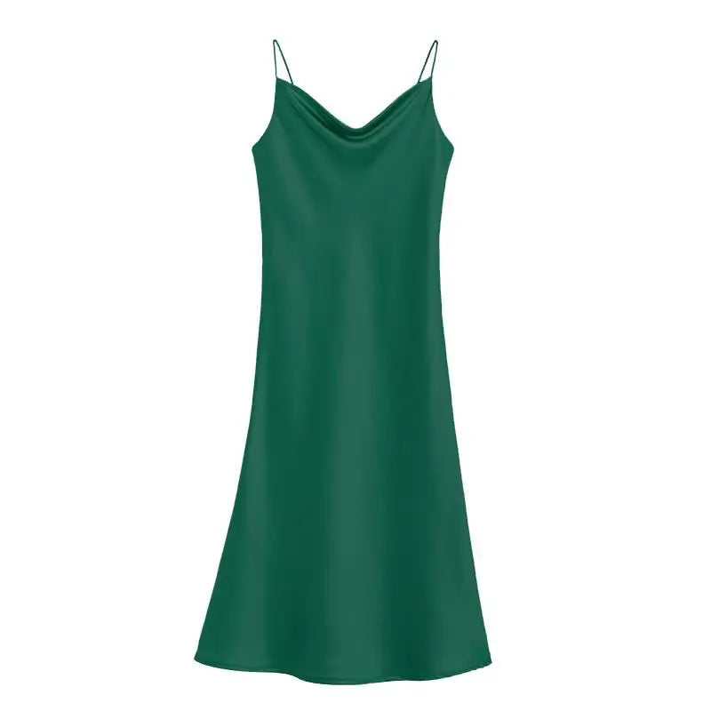 Peignoir femme satiné long à nouer