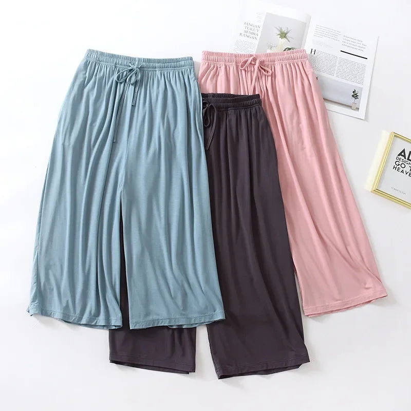 Pantalon de pyjama femme 7/8 en modal
