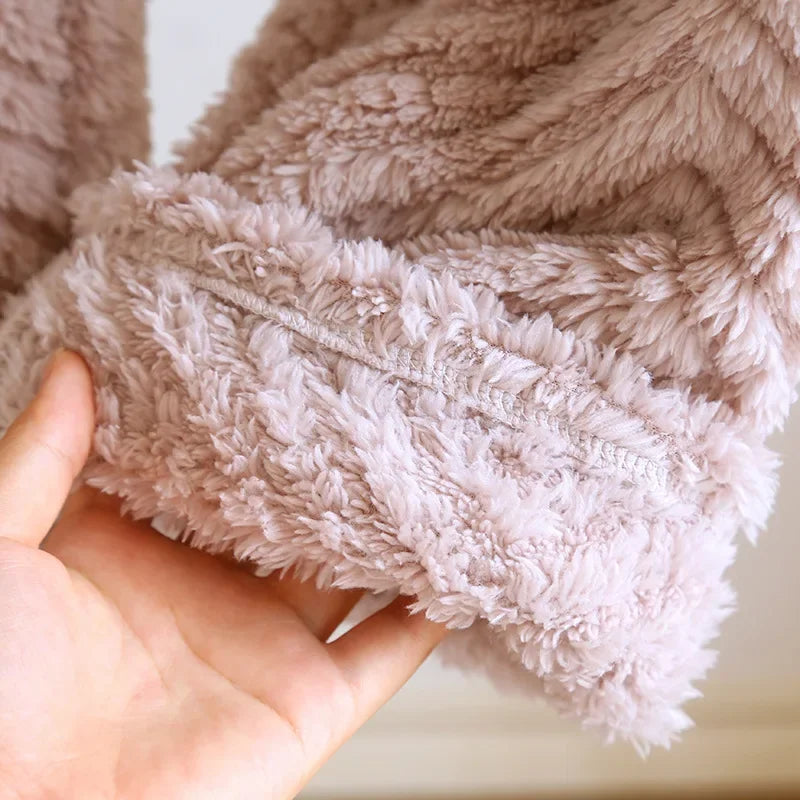 Ensemble pyjama femme en flanelle épaisse