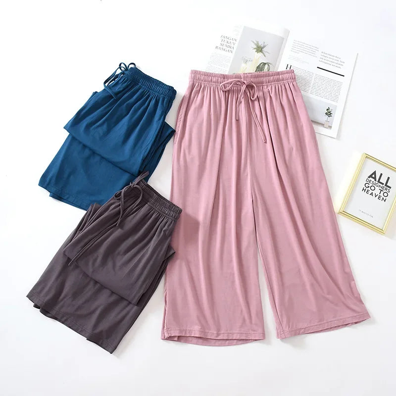 Pantalon de pyjama femme 7/8 en modal
