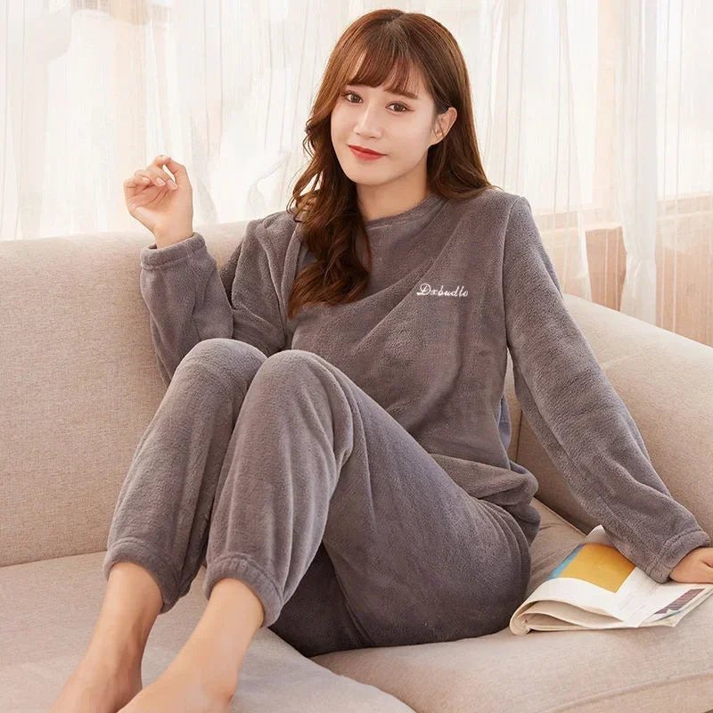 Pyjama polaire femme chaud et ample