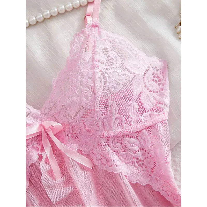 Ensemble nuisette femme en dentelle avec culotte
