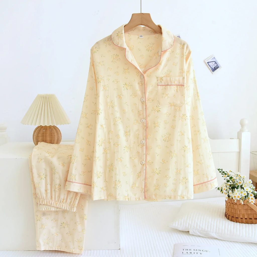 Ensemble pyjama femme rayé en coton