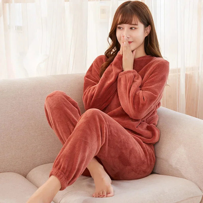 Pyjama polaire femme chaud et ample