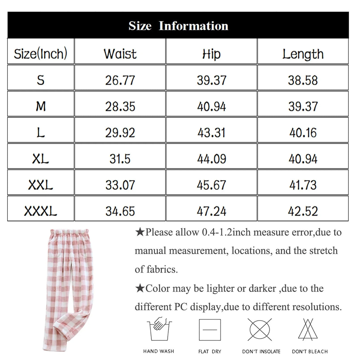 Pantalon de pyjama femme à carreaux en polaire