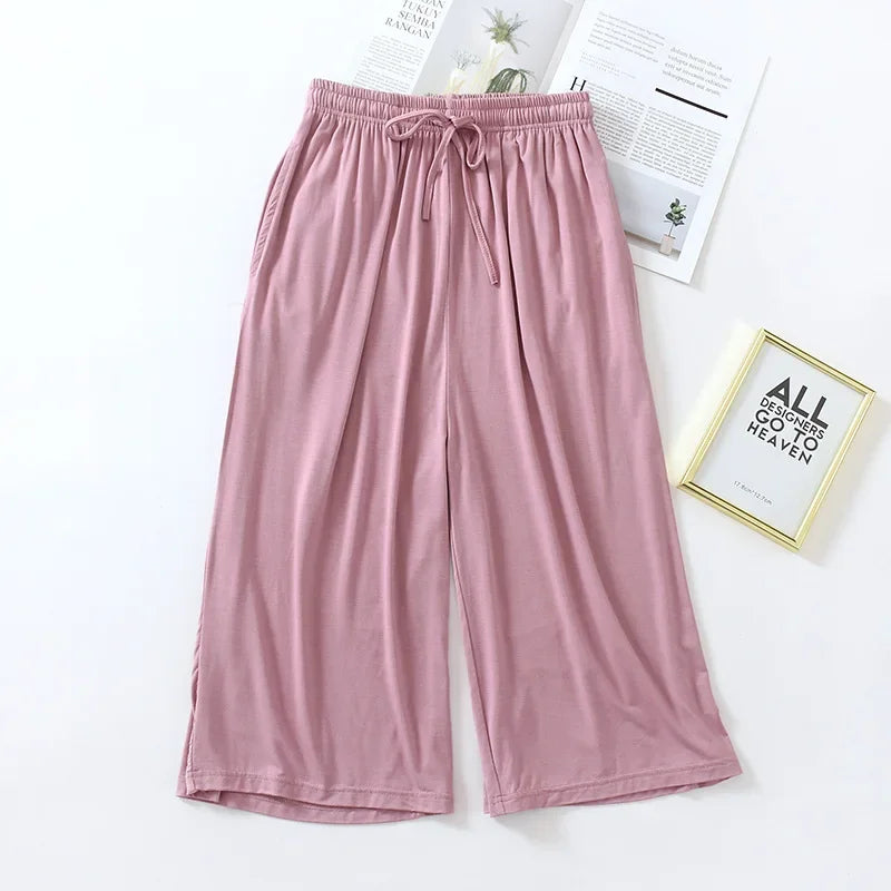 Pantalon de pyjama femme 7/8 en modal