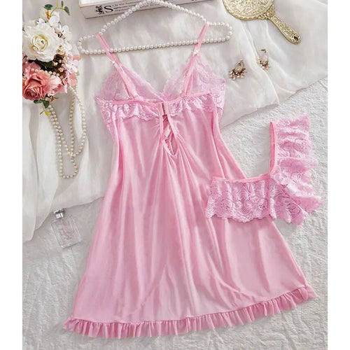 Ensemble nuisette femme en dentelle avec culotte