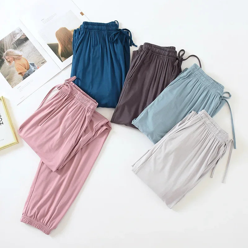 Pantalon de pyjama femme long en modal