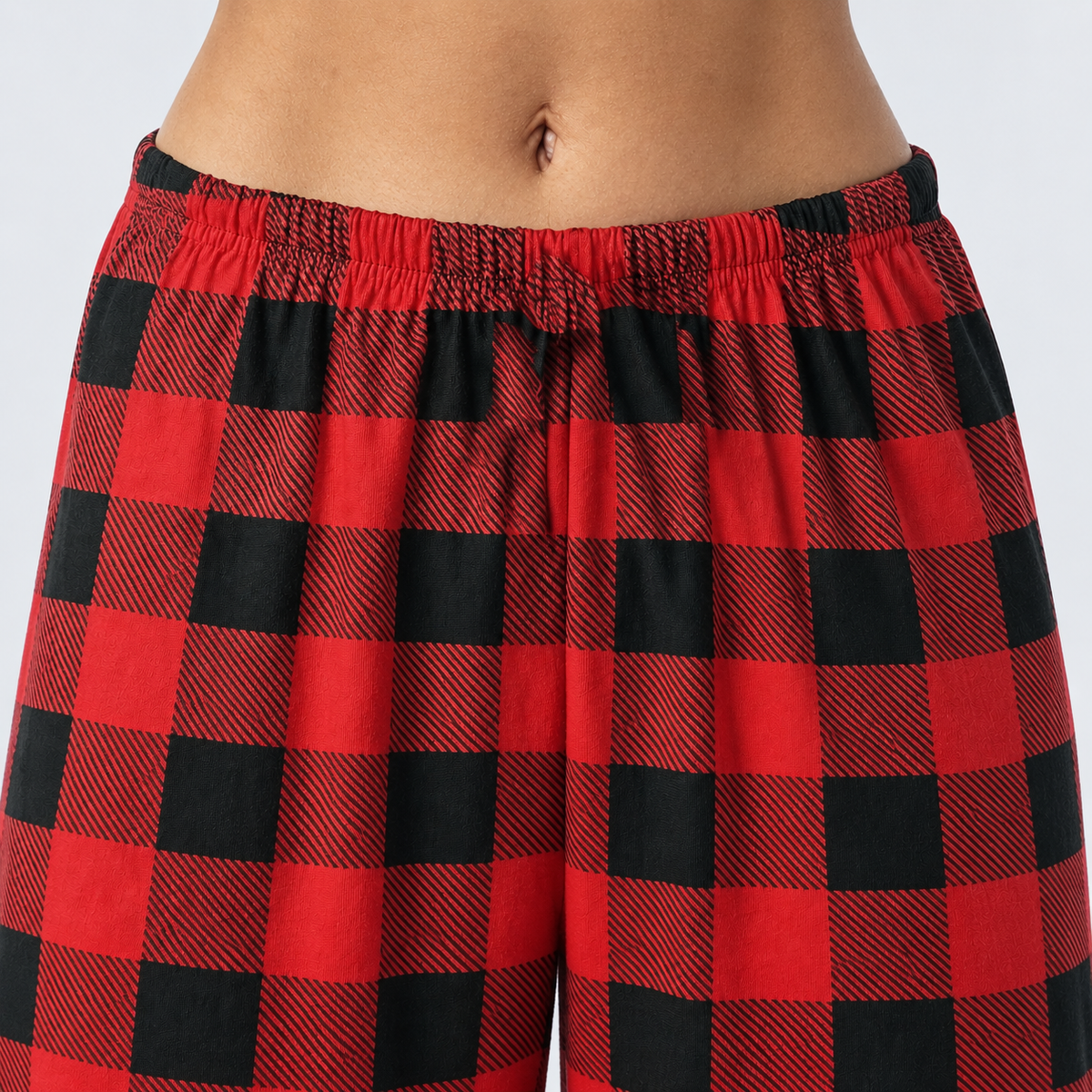 Pantalon de pyjama femme à grands carreaux